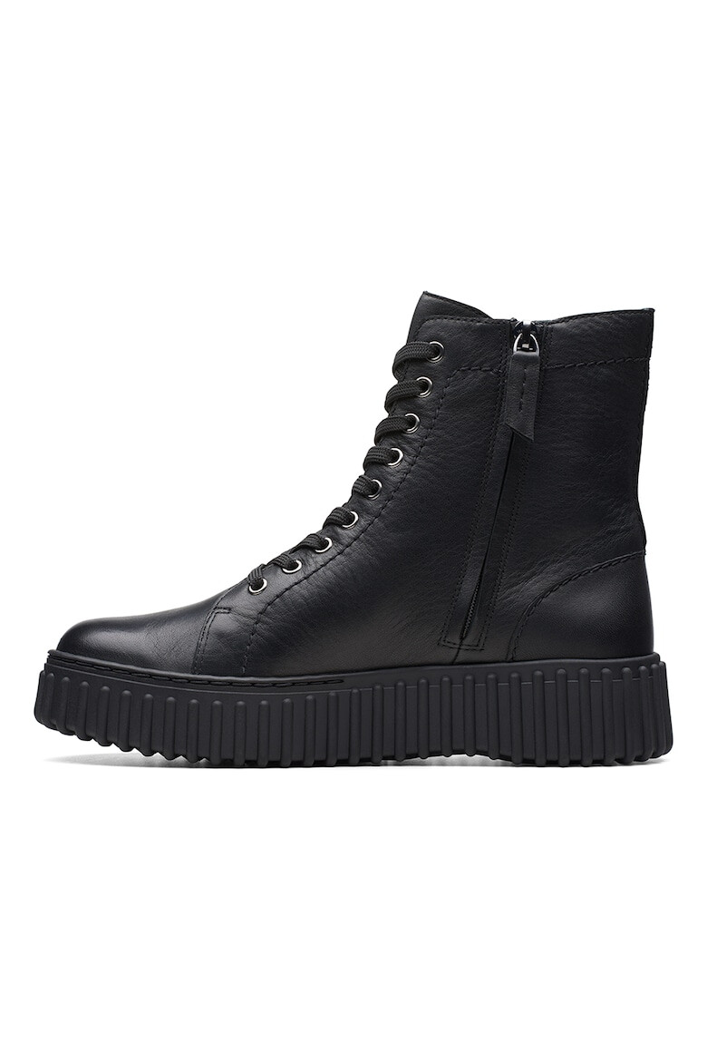 Clarks Кожени боти Torhill с равна платформа - Pepit.bg