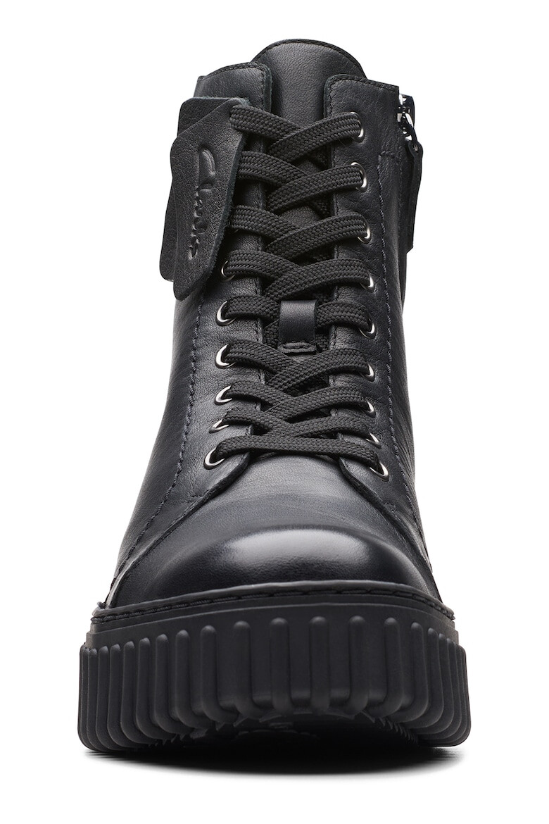 Clarks Кожени боти Torhill с равна платформа - Pepit.bg