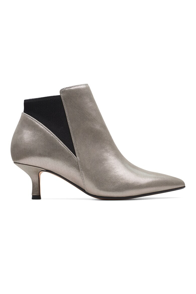 Clarks Кожени боти Violet с текстил - Pepit.bg
