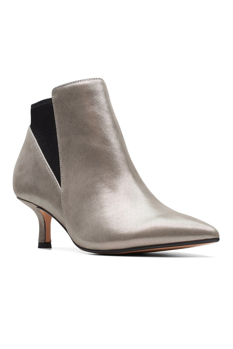 Clarks Кожени боти Violet с текстил - Pepit.bg