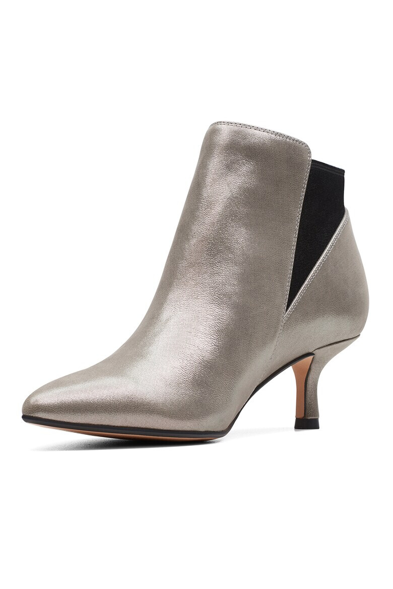 Clarks Кожени боти Violet с текстил - Pepit.bg