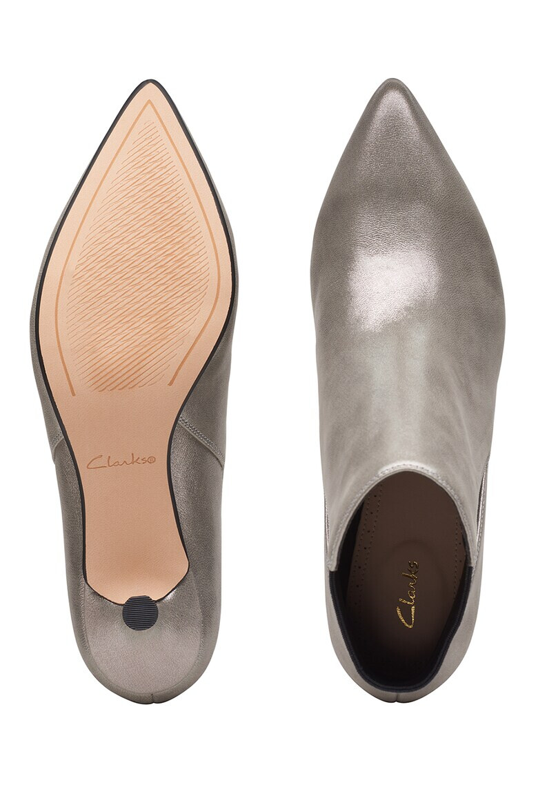Clarks Кожени боти Violet с текстил - Pepit.bg