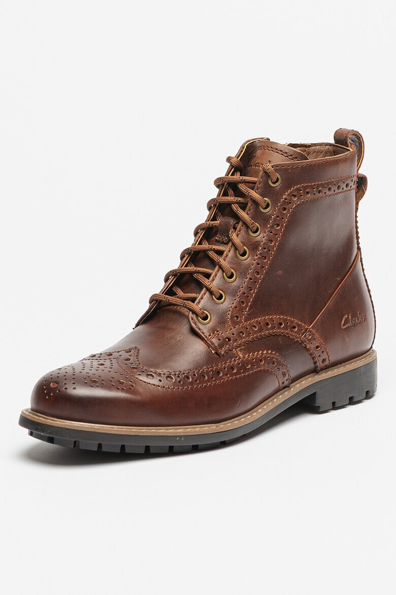 Clarks Кожени боти Westcombe Limit Brogue - Pepit.bg