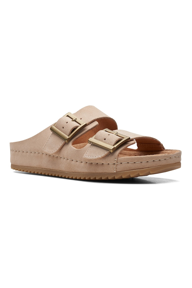 Clarks Кожени чехли Brookleigh Sun - Pepit.bg