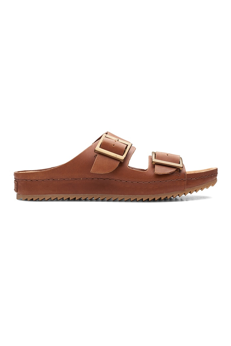 Clarks Кожени чехли Brookleigh Sun - Pepit.bg