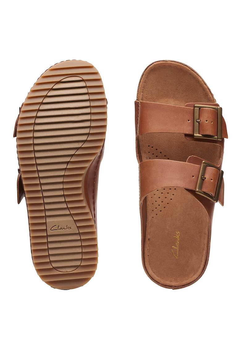 Clarks Кожени чехли Brookleigh Sun - Pepit.bg