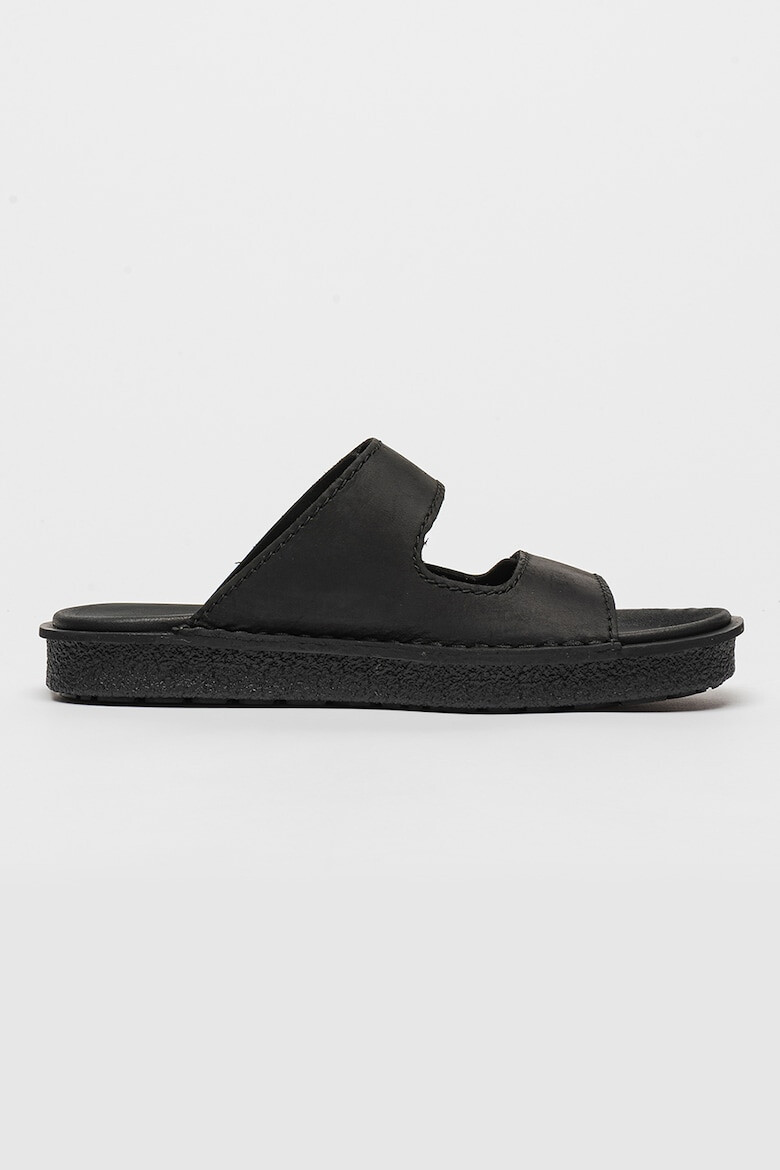Clarks Кожени чехли Litton с велкро - Pepit.bg