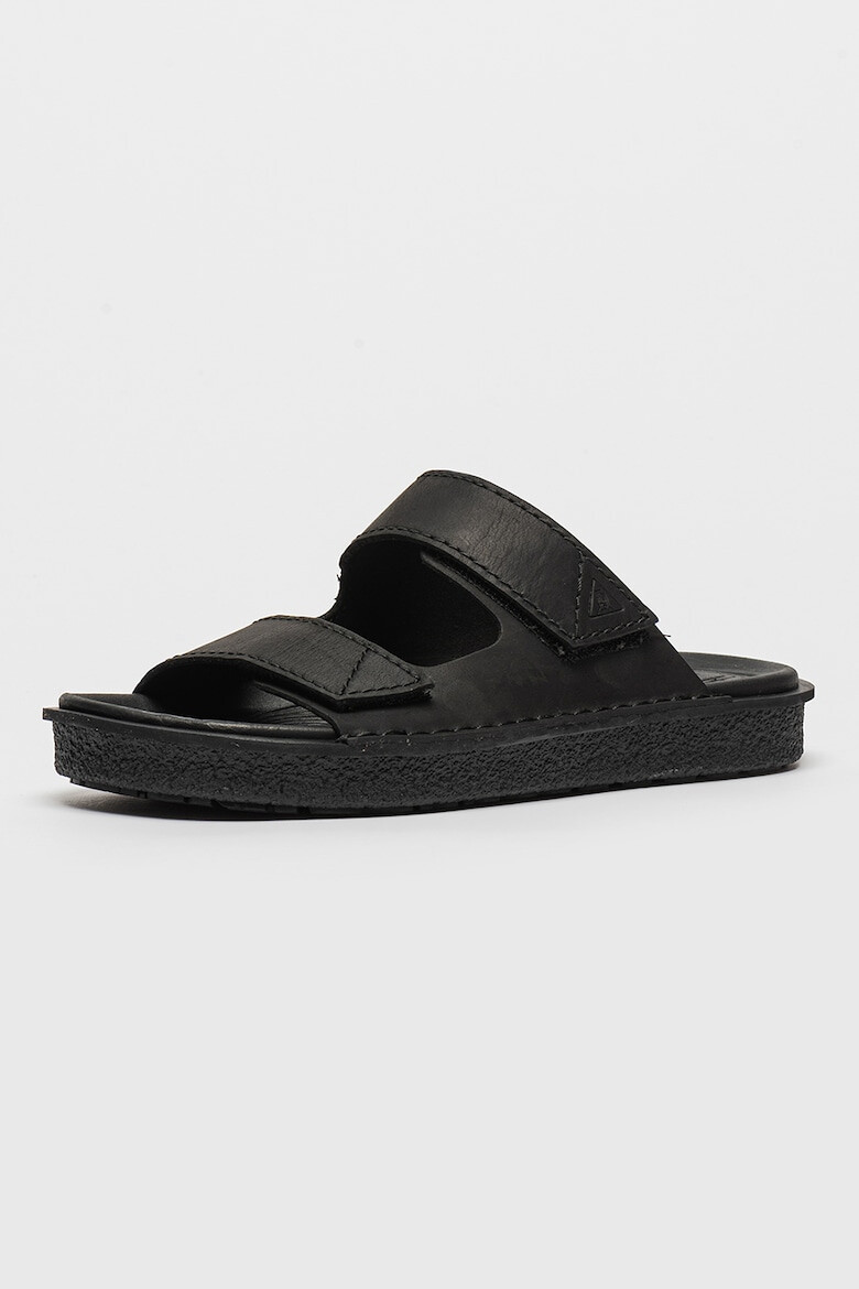 Clarks Кожени чехли Litton с велкро - Pepit.bg