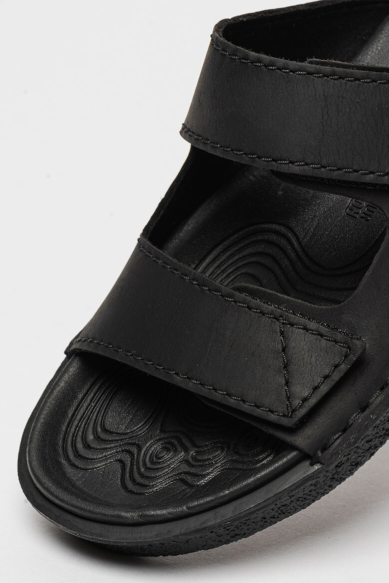 Clarks Кожени чехли Litton с велкро - Pepit.bg