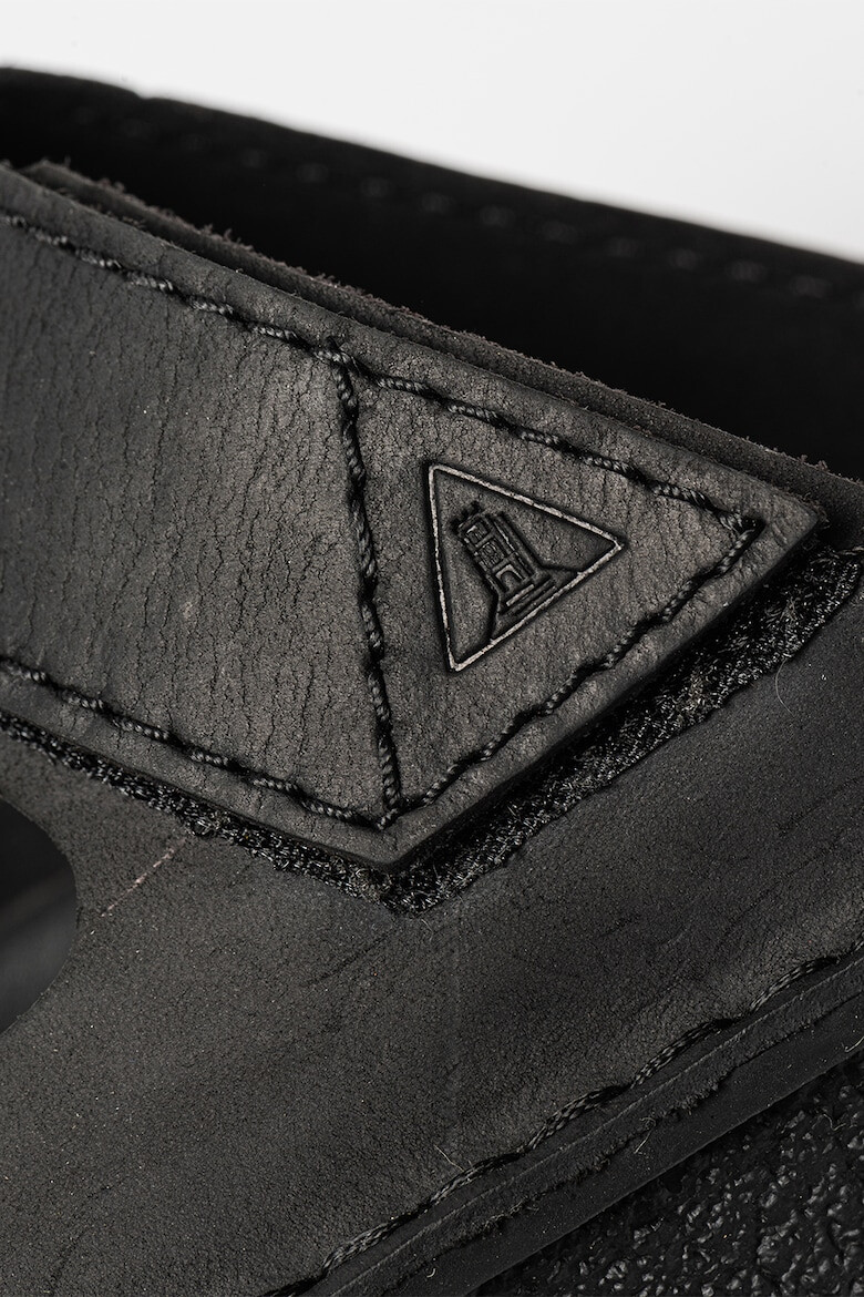 Clarks Кожени чехли Litton с велкро - Pepit.bg