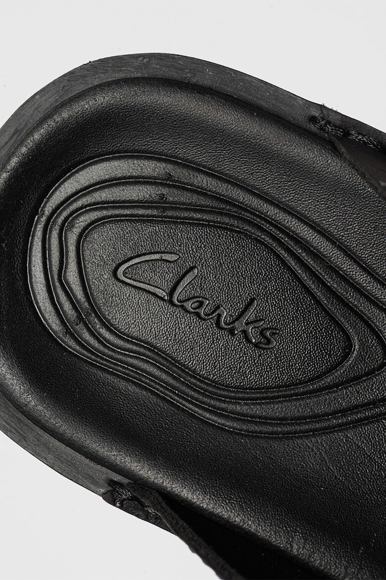 Clarks Кожени чехли Litton с велкро - Pepit.bg