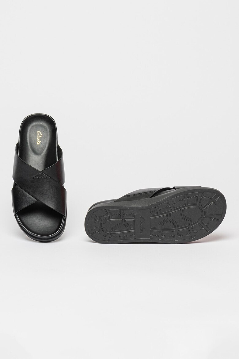 Clarks Кожени чехли Sunder Wave - Pepit.bg