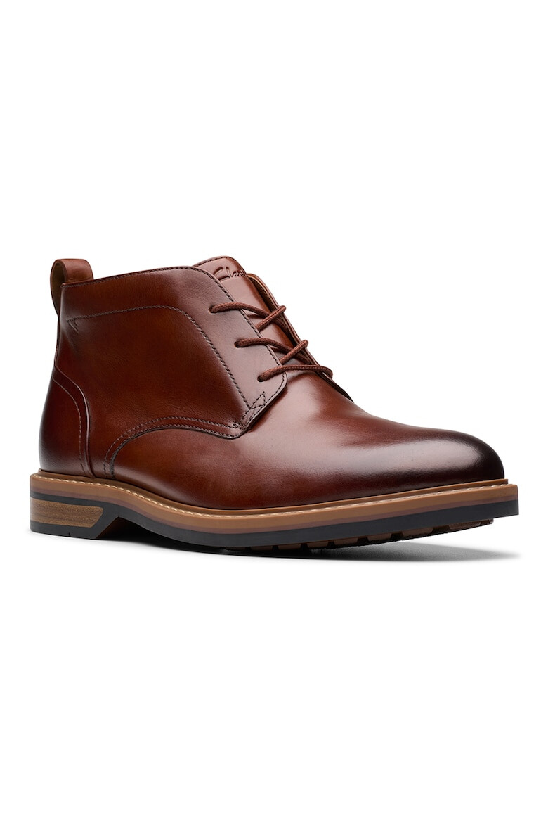 Clarks Кожени кларкове Aldwyn - Бордо - Pepit.bg