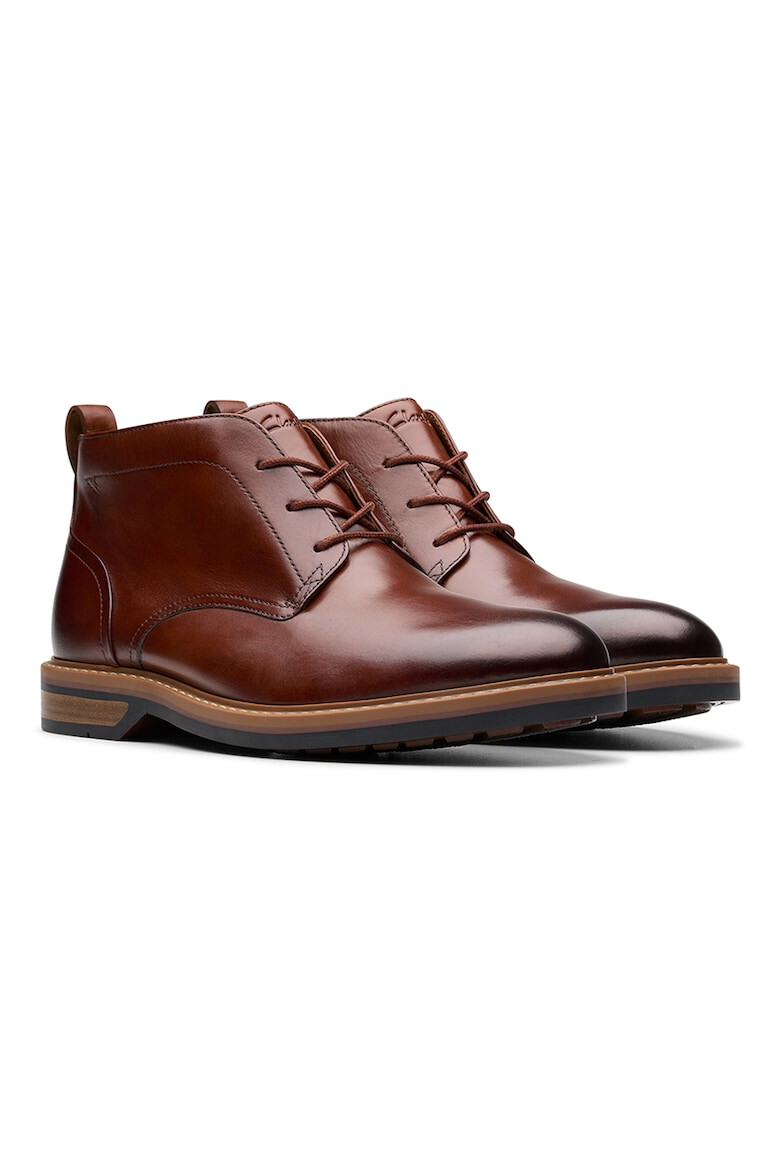 Clarks Кожени кларкове Aldwyn - Бордо - Pepit.bg