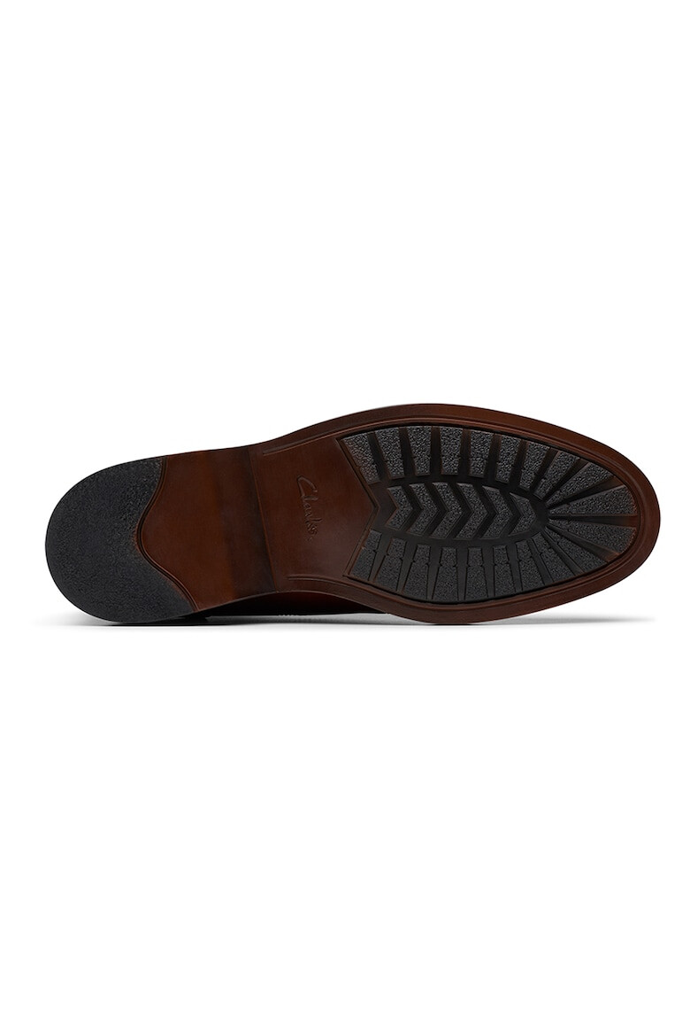 Clarks Кожени кларкове Aldwyn - Бордо - Pepit.bg