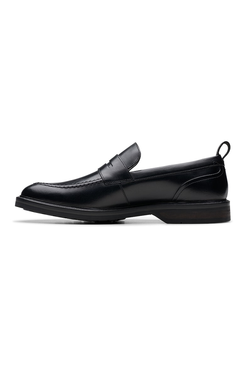 Clarks Кожени мокасини Aldwin Step - Черен - Pepit.bg