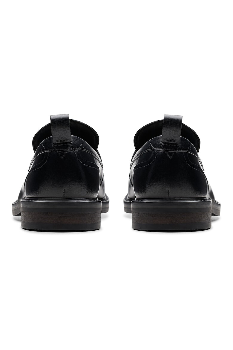 Clarks Кожени мокасини Aldwin Step - Черен - Pepit.bg