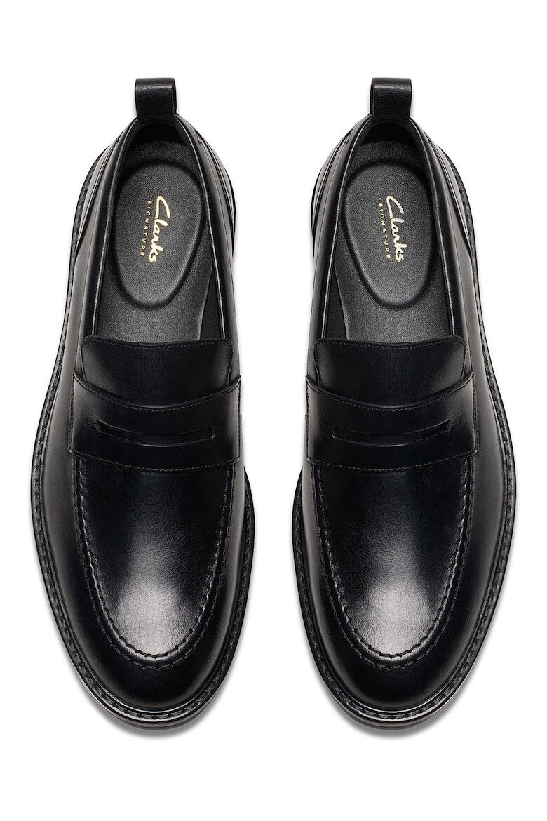 Clarks Кожени мокасини Aldwin Step - Черен - Pepit.bg