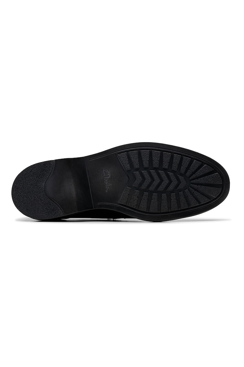 Clarks Кожени мокасини Aldwin Step - Черен - Pepit.bg