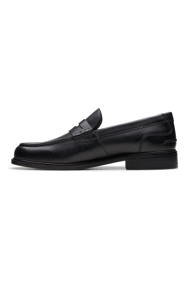Clarks Кожени мокасини Craft James - Черен - Pepit.bg