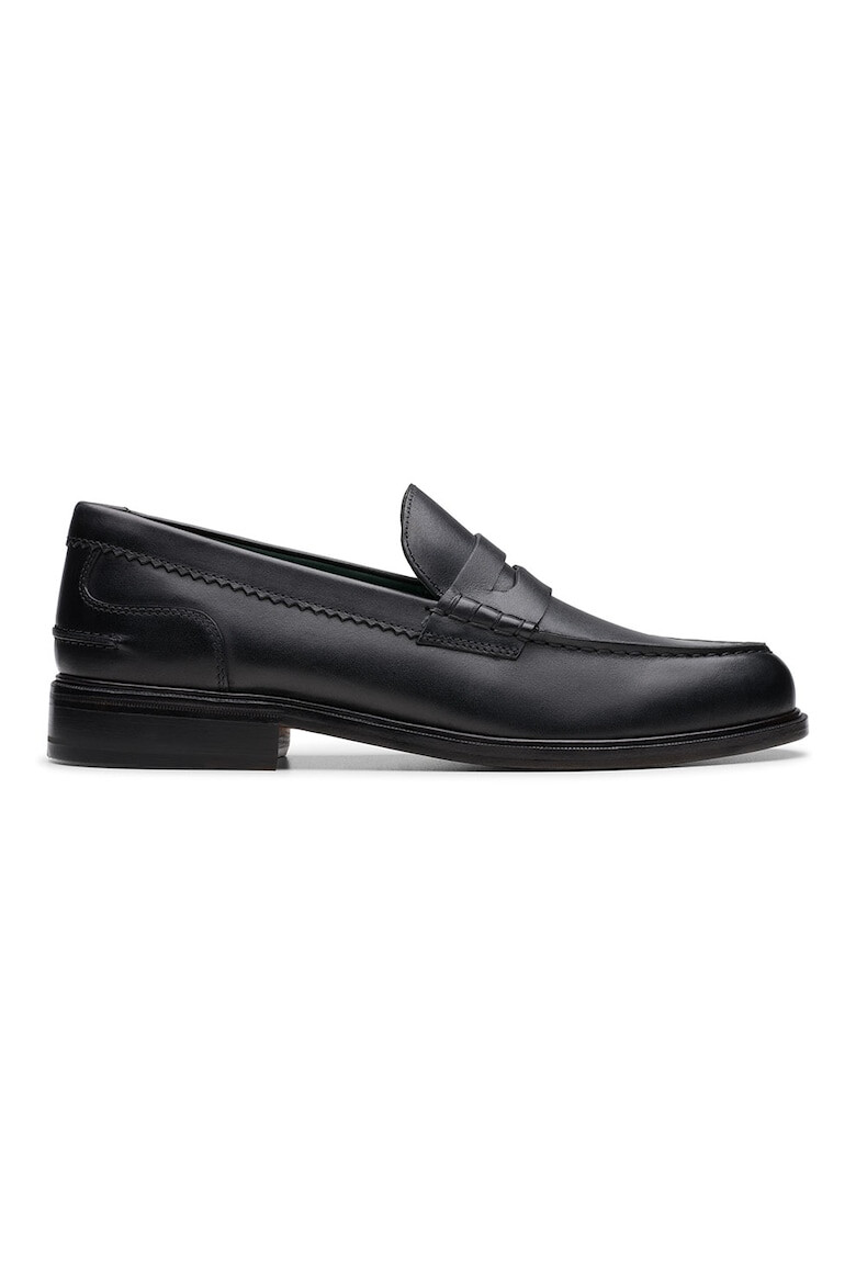 Clarks Кожени мокасини Craft James - Черен - Pepit.bg