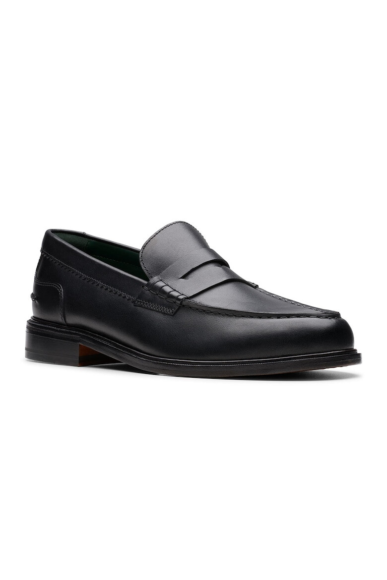 Clarks Кожени мокасини Craft James - Черен - Pepit.bg