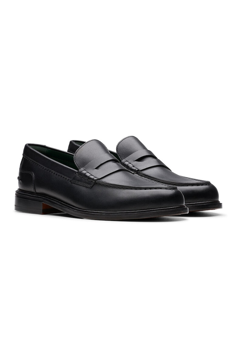 Clarks Кожени мокасини Craft James - Черен - Pepit.bg