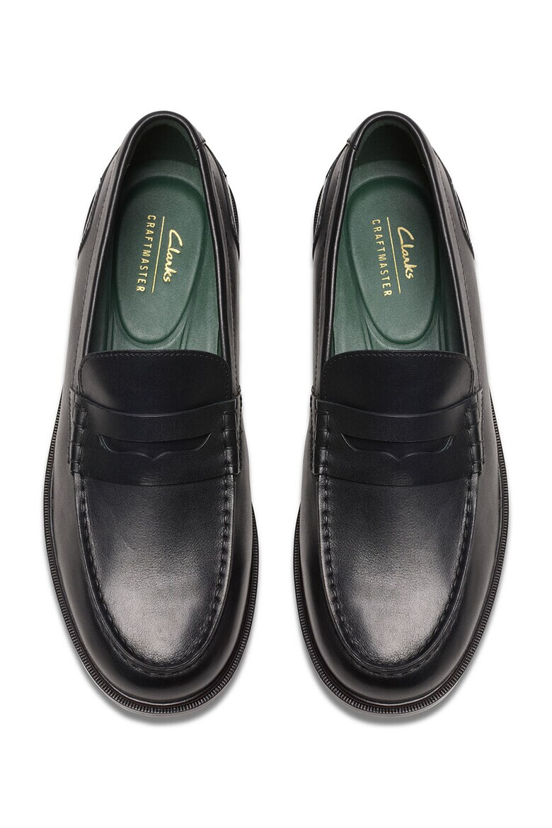 Clarks Кожени мокасини Craft James - Черен - Pepit.bg