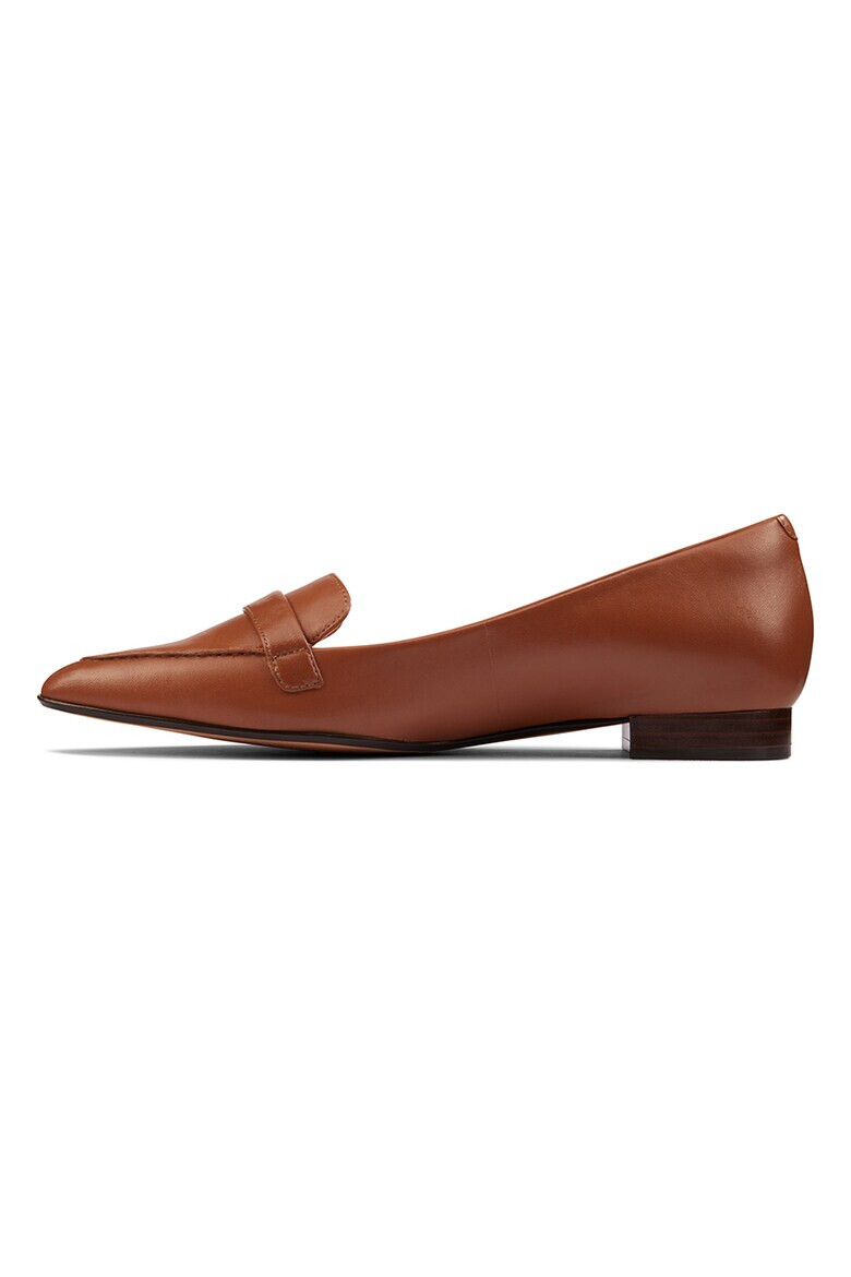 Clarks Кожени мокасини Laina с остър връх - Pepit.bg