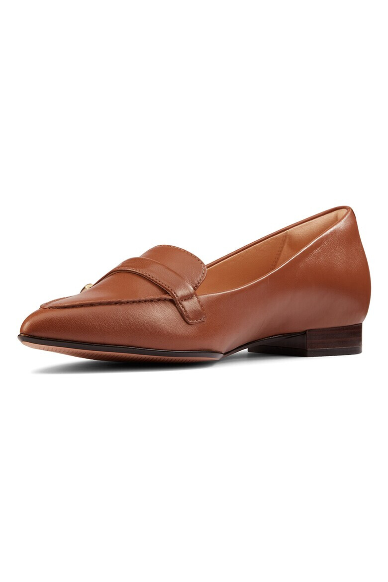 Clarks Кожени мокасини Laina с остър връх - Pepit.bg