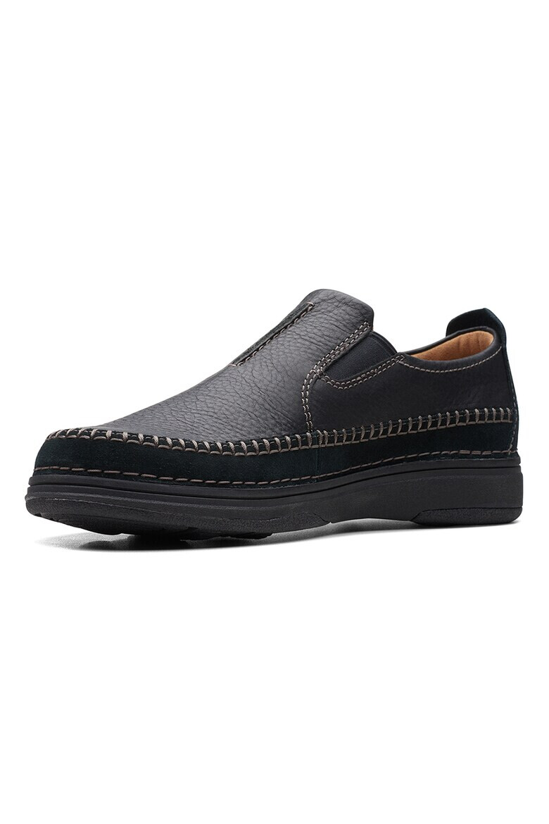 Clarks Кожени мокасини Nature с релеф - Pepit.bg