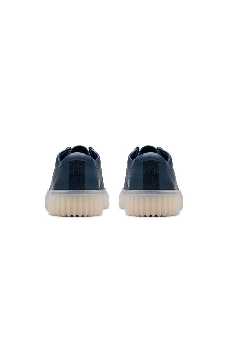 Clarks Кожени мокасини с лого - Pepit.bg