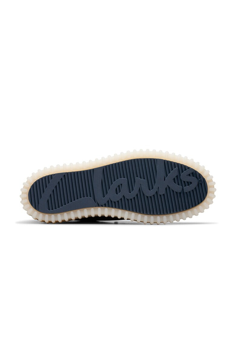 Clarks Кожени мокасини с лого - Pepit.bg