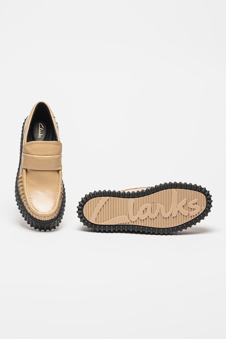 Clarks Кожени мокасини с набирания - Pepit.bg