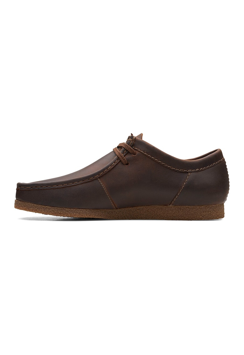 Clarks Велурени мокасини Shacre - Тъмнокафяв - Pepit.bg