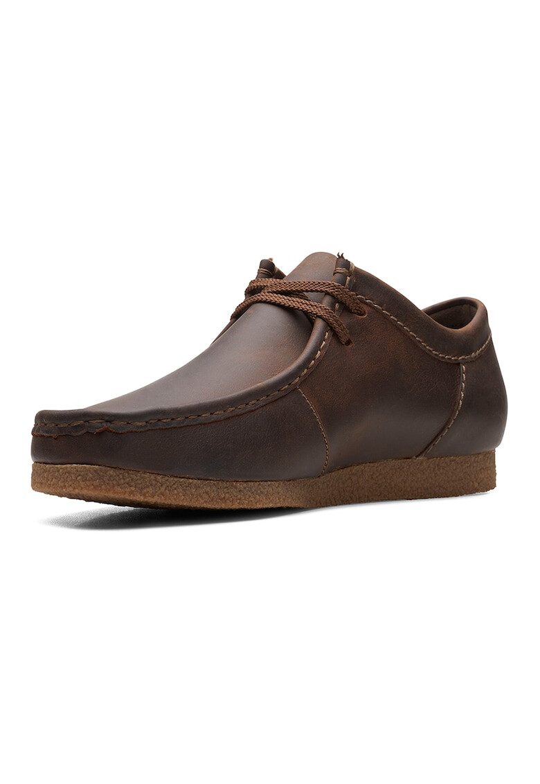 Clarks Велурени мокасини Shacre - Тъмнокафяв - Pepit.bg