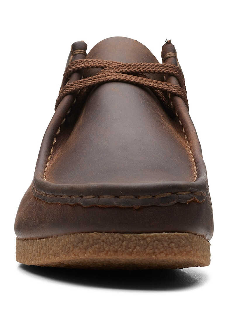 Clarks Велурени мокасини Shacre - Тъмнокафяв - Pepit.bg