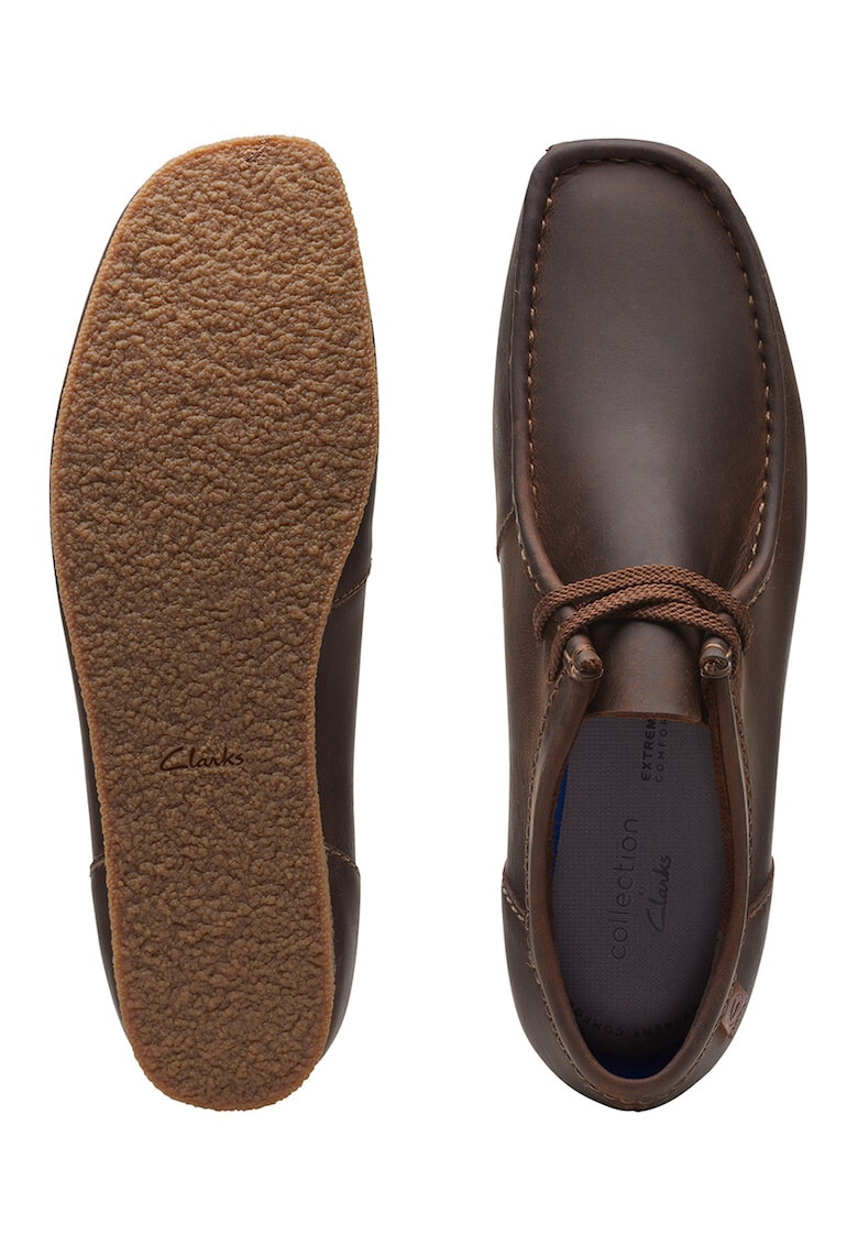 Clarks Велурени мокасини Shacre - Тъмнокафяв - Pepit.bg