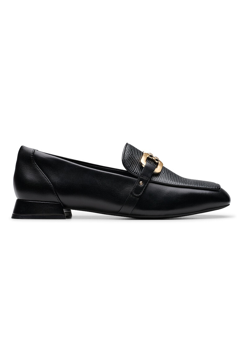 Clarks Кожени мокасини Ubree - Черен - Pepit.bg