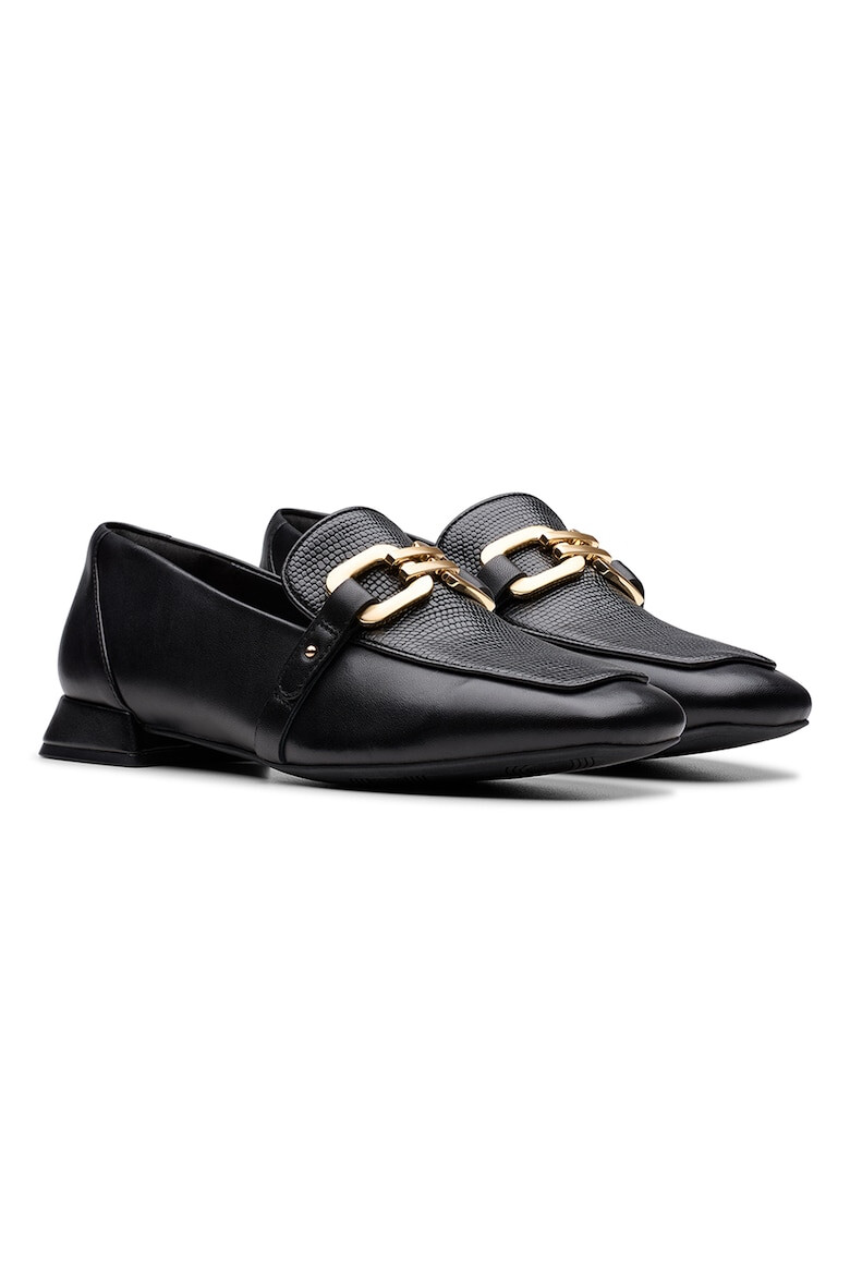 Clarks Кожени мокасини Ubree - Черен - Pepit.bg