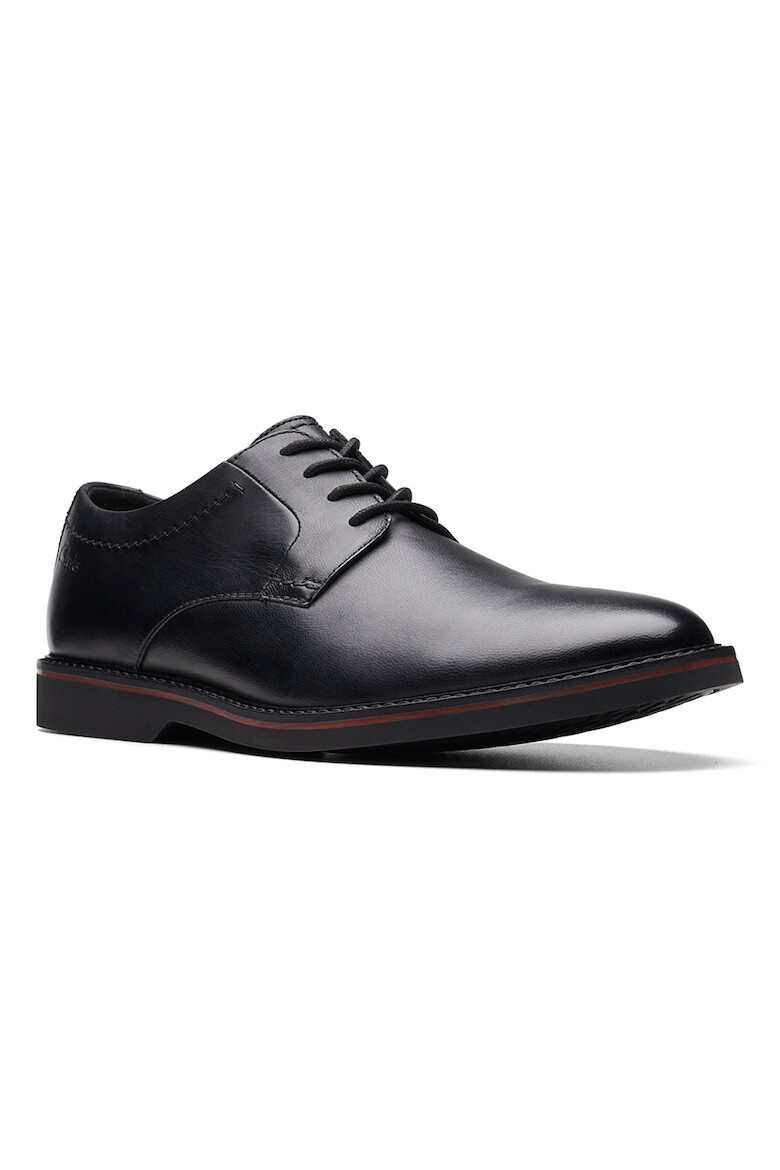 Clarks Кожени обувки Atticus тип Derby с овален връх - Pepit.bg