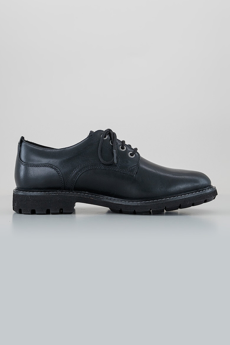 Clarks Кожени обувки Batcombe Derby - Черен - Pepit.bg