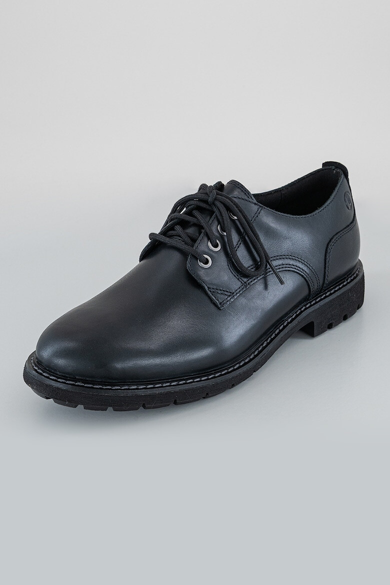 Clarks Кожени обувки Batcombe Derby - Черен - Pepit.bg