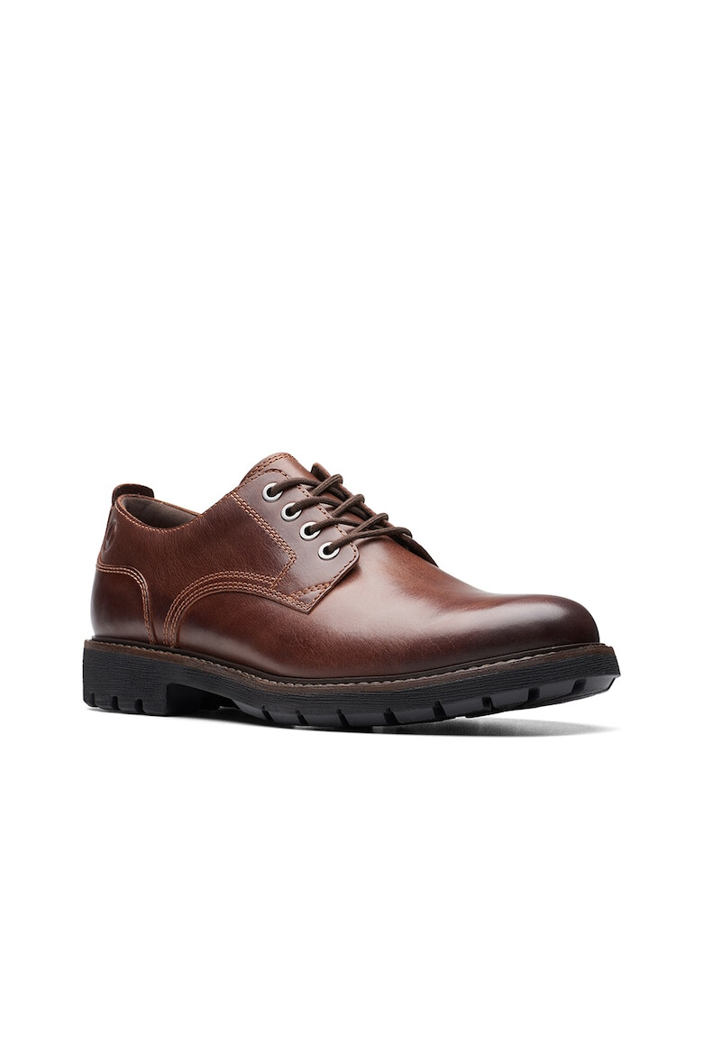 Clarks Кожени обувки Batcombe Derby - Коняк кафяв - Pepit.bg