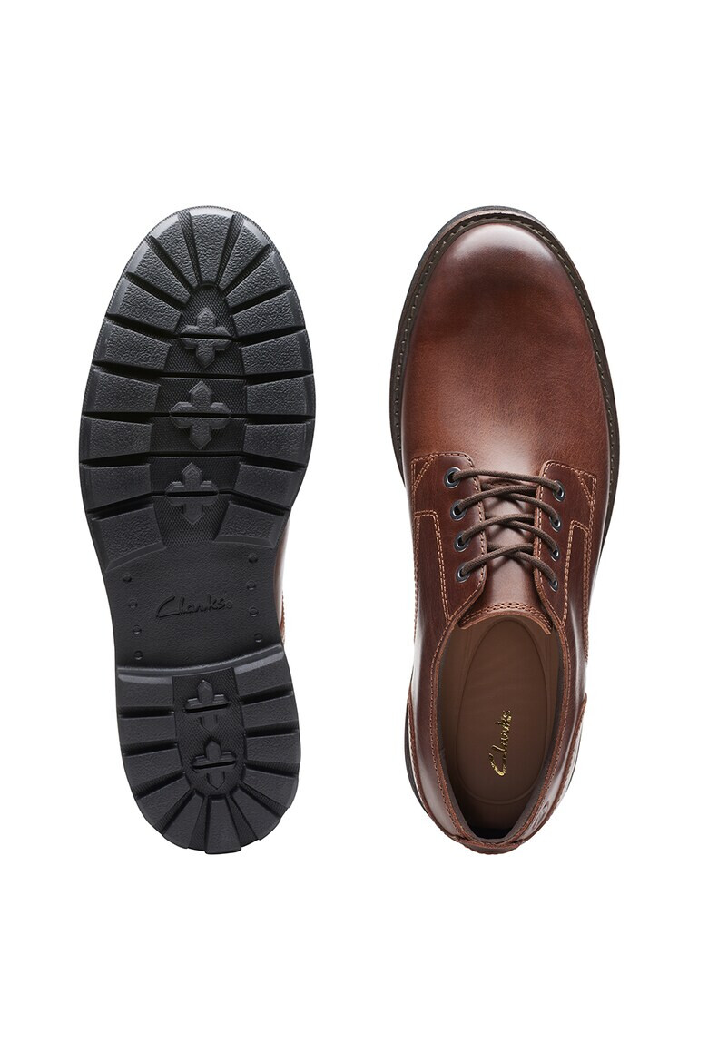 Clarks Кожени обувки Batcombe Derby - Коняк кафяв - Pepit.bg