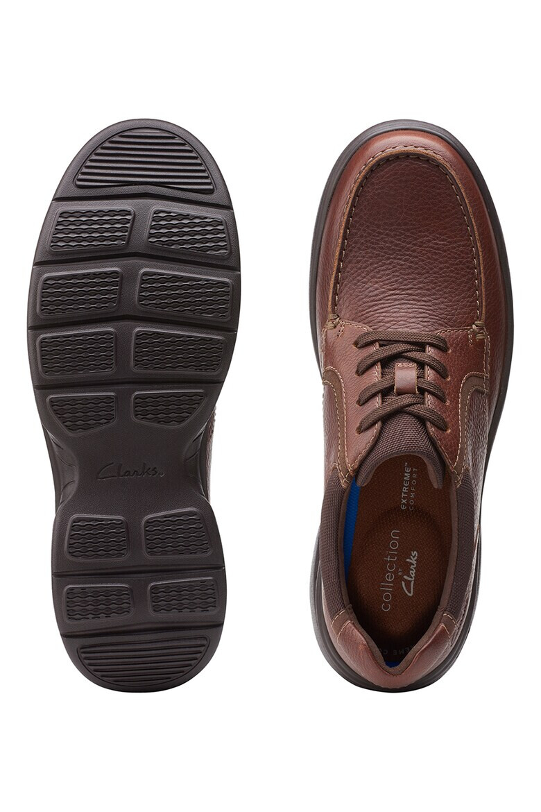 Clarks Кожени обувки Bradley с текстил - Pepit.bg