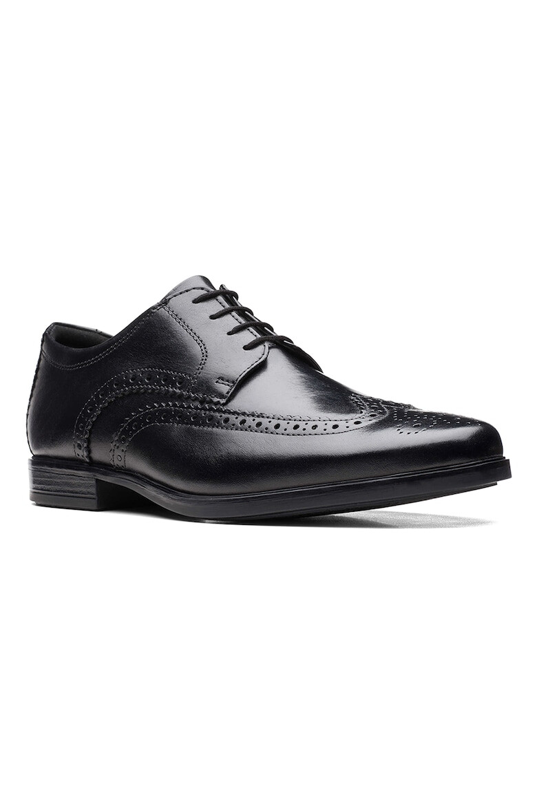 Clarks Кожени обувки Howard Wing Derby - Pepit.bg