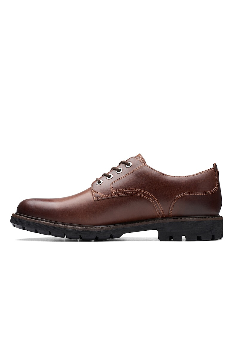 Clarks Кожени обувки Batcombe Derby - Коняк кафяв - Pepit.bg