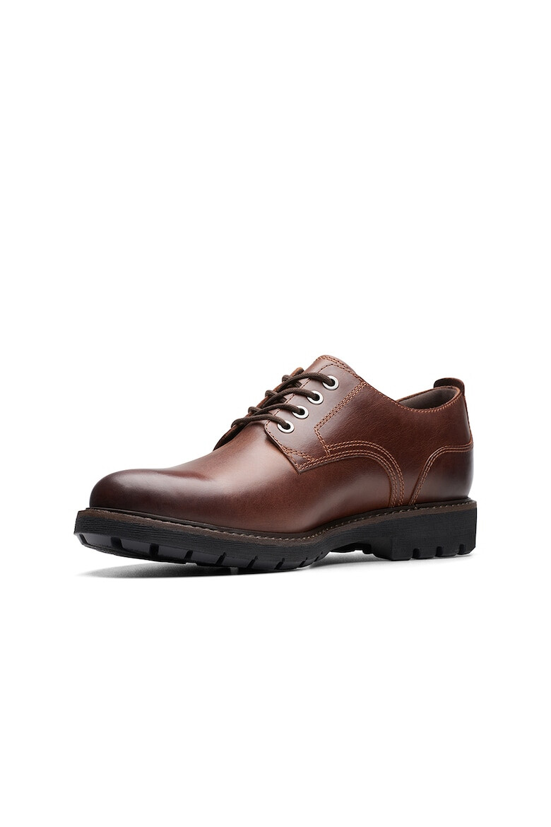 Clarks Кожени обувки Batcombe Derby - Коняк кафяв - Pepit.bg