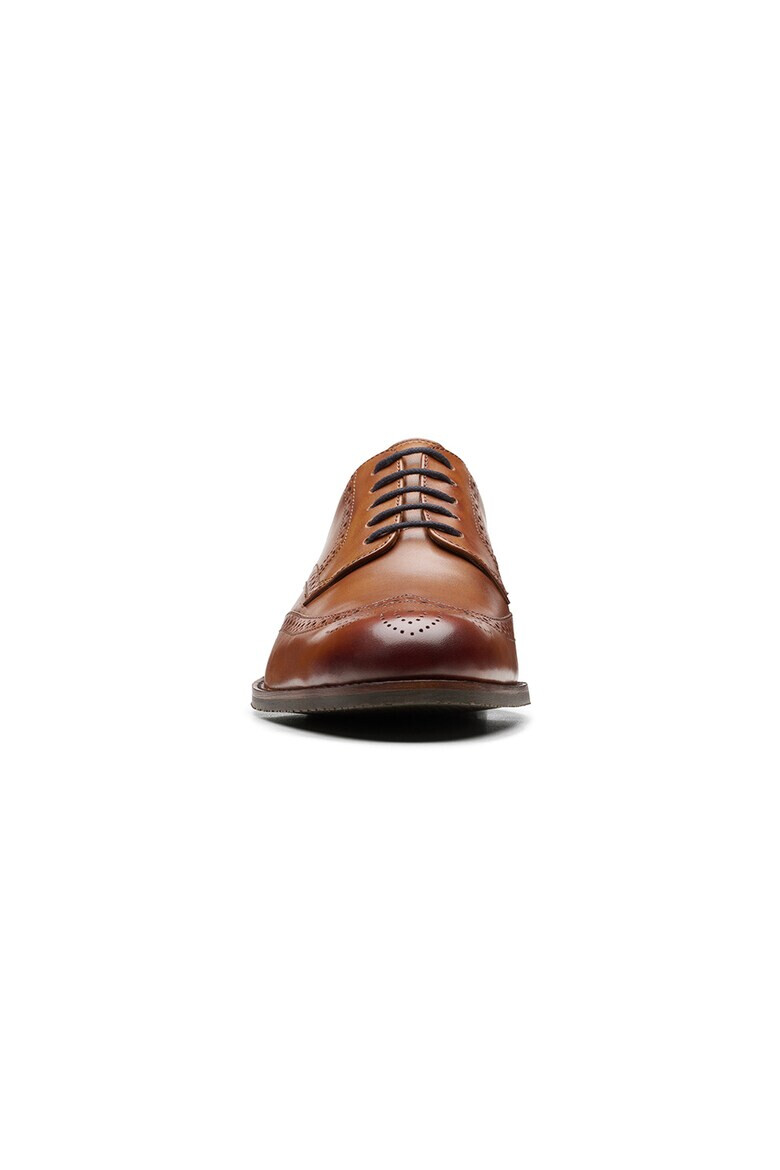 Clarks Кожени обувки Craftarlolimit тип Brogue - Канелено кафяво - Pepit.bg